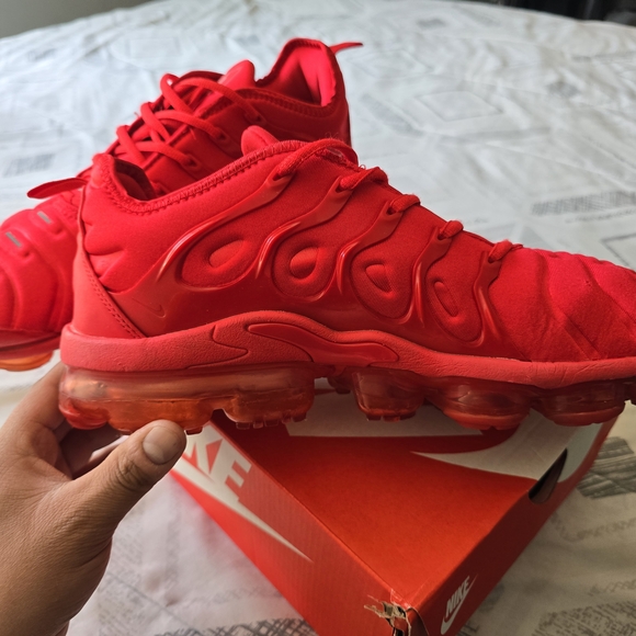 Nike Air Vapormax Plus Triple Red CW6973-600 Men’s Size 13 - Picture 6 of 11